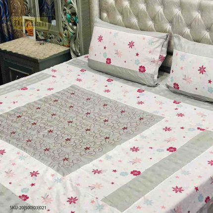 3 Piece Bedsheet with Multi Colors Stars