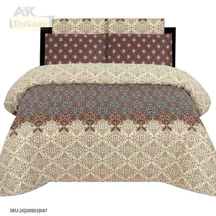 3 Piece Skin and Brown Bedsheet