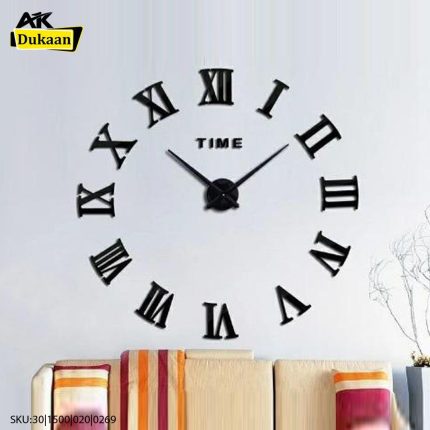 Wall Clock with Roman Words