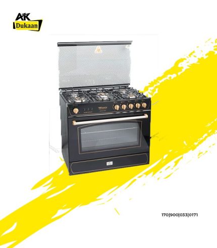 Cooking Range with Beautiful Gold color Nobs